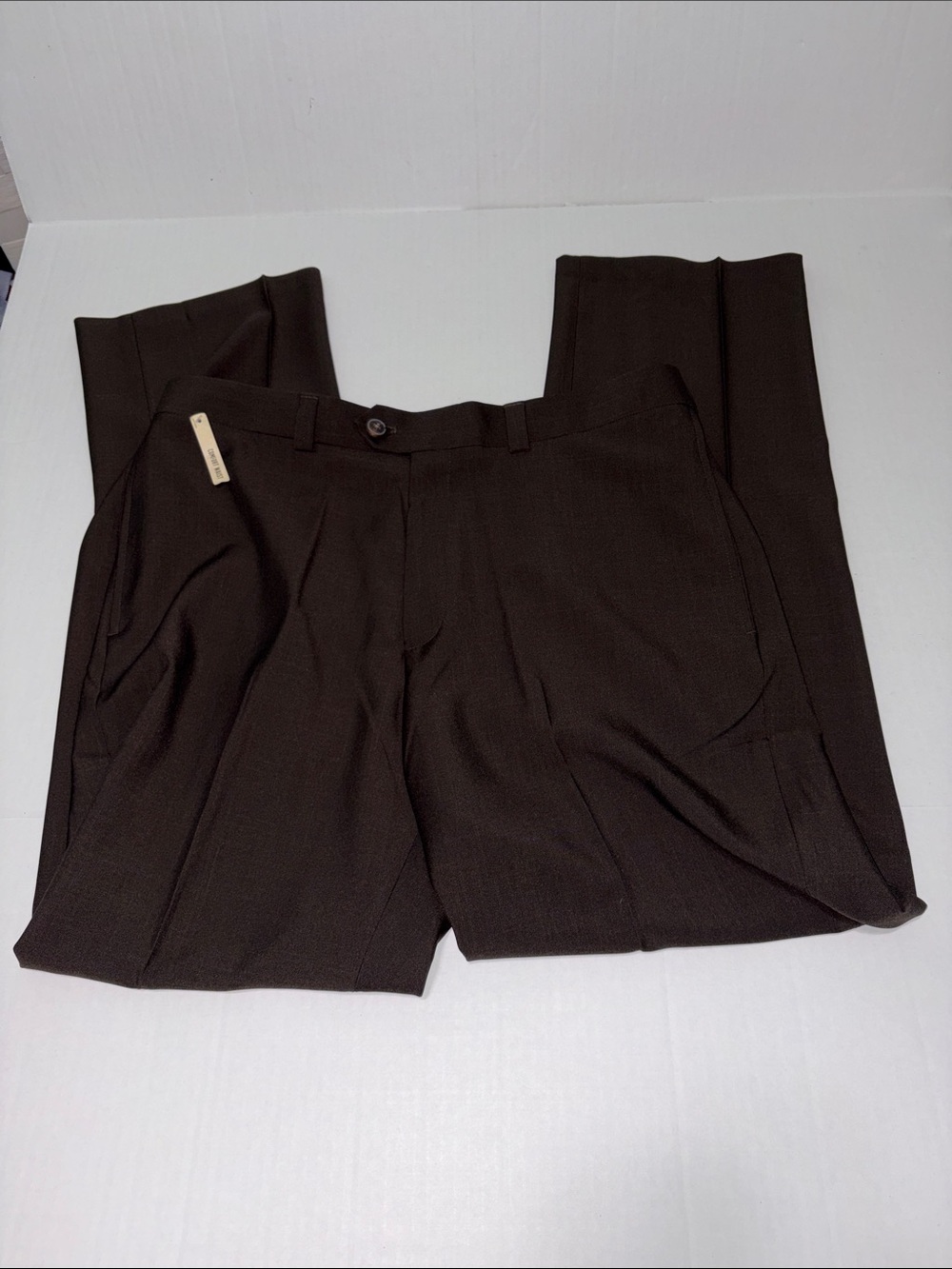 Haggar Men’s 36 W X 32 L Brown Pants Slacks New
